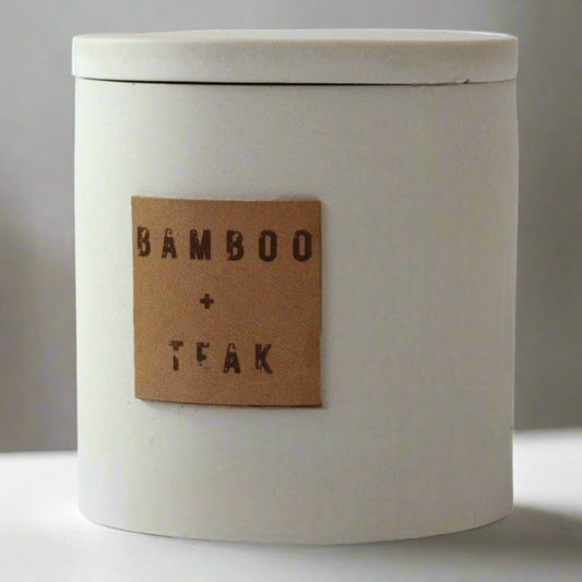 BAMBOO + TEAK  | SOY WAX CANDLE